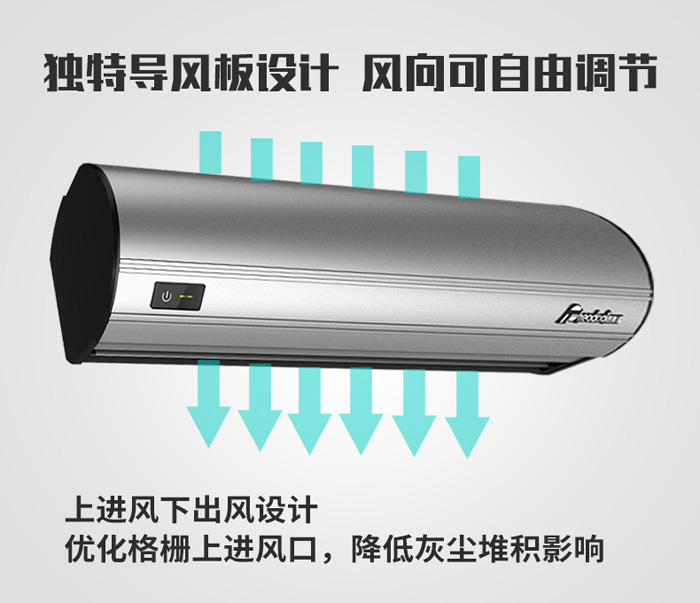 獨特導(dǎo)風(fēng)板設(shè)備，風(fēng)向可自由調(diào)節(jié)